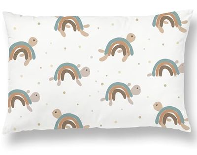 Oreiller Enfant avec Taie 33X45 Cm en Coton Oeko-tex - Coussin Bebe pour Siestes Ecole Maternelle Et Voyages - Lavable en Machine - Oreiller Enfant 1-3 Ans - Coussin Lecture Enfant Chambre Fille