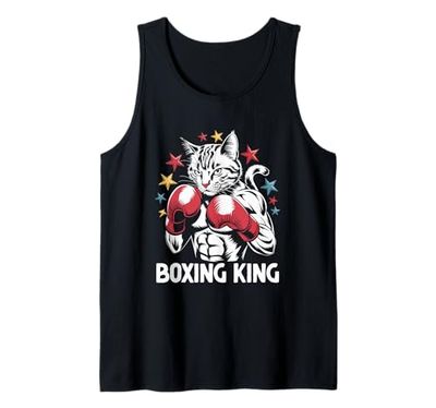 A Cat Boxing King Boxer Sport Forza Palestra Atleta Boxe Canotta
