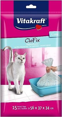 Vitakraft Katten hygiënische zak Clo fix in zak, 1x 15 stuks