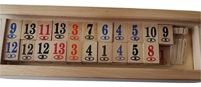 Nuovo gioco completo di rummi handmade in legno gioco gioco di gioco per bambini gioco di famiglia gioco da tavolo gioco in scatola regalo per gli uomini bambini bambino