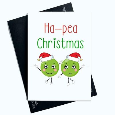 Ha Pea Christmas Funny Christmas Card Funny Novelty Joke Card For Children, Friends And Family Christmas Cards SP141