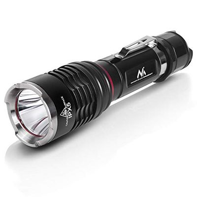 Maclean MCE220 Cree Lampe torche à LED avec support de vélo 3 modes d'éclairage 10W 800 lumens