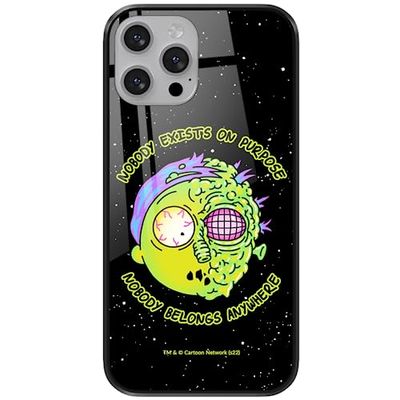 ERT GROUP mobiltelefonfodral för Apple Iphone 13 MINI originalt och officiellt licensierat Rick and Morty mönster Rick & Morty 010 tillverkad av härdat glas, skyddsfodral