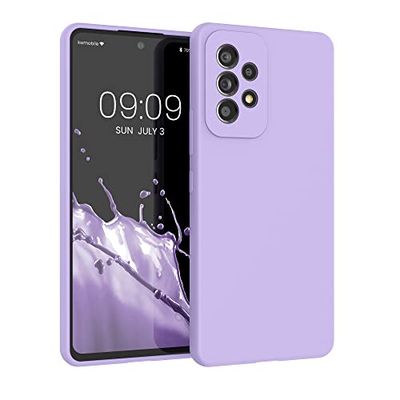 kwmobile telefoonhoesje compatibel met Samsung Galaxy A53 5G hoesje - Zachte case voor smartphone - Back cover in lavendel