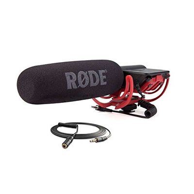 Rode VideoMic Rycote Microfono Direzionale a Condensatore + Rode VC1 Cavo di Prolunga da 3 mt