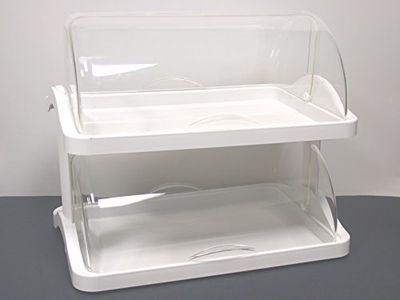 Guzzini 18810211 Etagère Pâtissière 2 Etages Blanc 41 x 48 x 33 cm