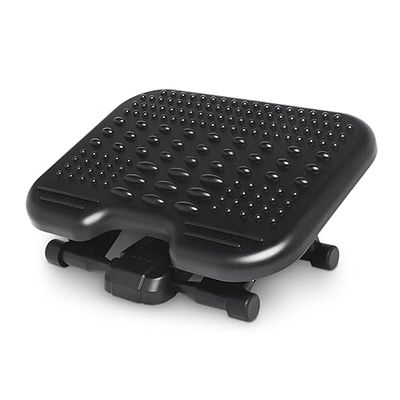 Kensington Repose-Pieds SoleMassage Ergonomique - Meilleure Posture et Soulagement de la Sciatique et de Problèmes Orthopédiques, Surface Stimulante pour Terminaisons Nerveuses - Noir (56155EU)