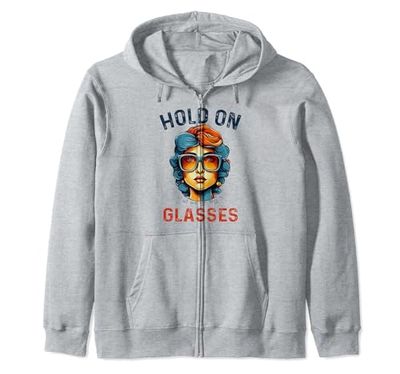 Funny Health,Hold On Let Me Get My Glasses Mujer Hombre Lindo Sudadera con Capucha