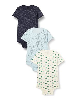 Care Baby Body Kurzarm, 3er Pack Frosty Spruce (921), 56