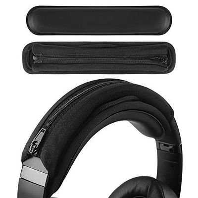 GEEKRIA Hook and Loop Headband Cover + Headband Pad Set/Headband Protector con Cremallera/DIY Instalación No se Necesita Herramienta (Piel de proteína)