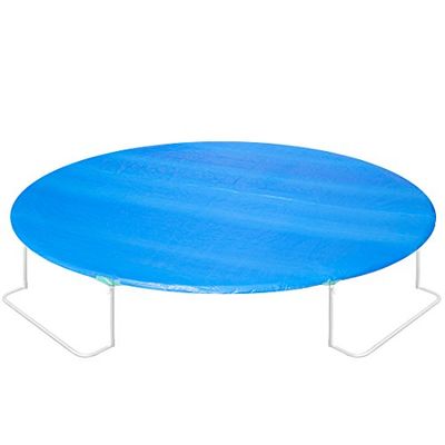 Ultrasport trampoline afdekhoes, perfect pasvorm voor trampoline maat 305 cm, eenvoudi in gebruik doorveilig constructie, UV- en weerbestendig, robuust, waterdicht en stabiel, sterke PVC-folie, Blauw
