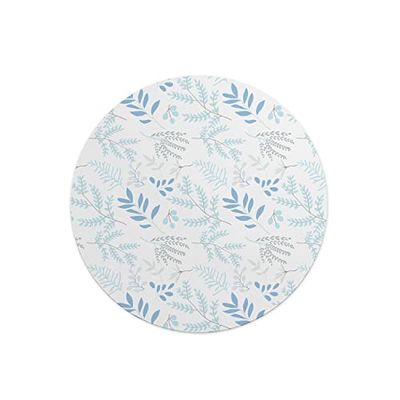 Questo Casa, Tapis de Souris Rond imprimé numérique avec Fond antidérapant pour Bureau et Maison Diamètre 22 cm