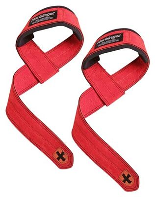 Harbinger Padded Leather Cinghie di sollevamento, Unisex, Rosa