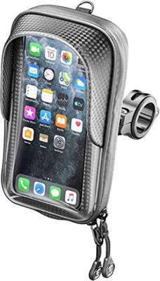 INTERPHONE SMMASTER - Custodia Universale da Moto per Cellulari Fino a 5,8 Pollici, Impermeabile con ZIP per Manubrio Tondo da 12 a 32mm
