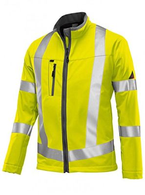 BP 2121 940 Heren Softshell jas waarschuwingsgeel, maat XXL