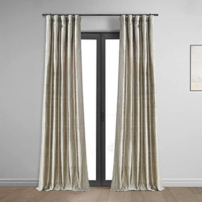 HPD Half Price Drapes DIS-ID7806-96 Dupioni Rideau de Soie texturé en Cachemire 50 x 96 cm