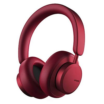 Urbanista Miami słuchawki nauszne Bluetooth z aktywną redukcją szumów, bezprzewodowe, 50 godzin odtwarzania, ANC True Wireless Headphones z mikrofonem i torbą do noszenia, rubinowa czerwień