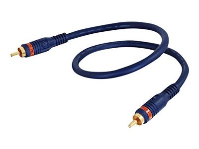 C2G 0.5m Snelheid RCA Aan RCA S/Pdif Digitale Audio Coaxkabel Geschikt voor Surround Sound System, DJ Controller, Home Theater, HDTV, Gaming Consoles, Hi-Fi Systemen, Soundbar