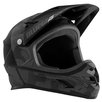 MET Casco Bluegrass Intox (56-58), Ciclismo Unisex Adulto, Nero