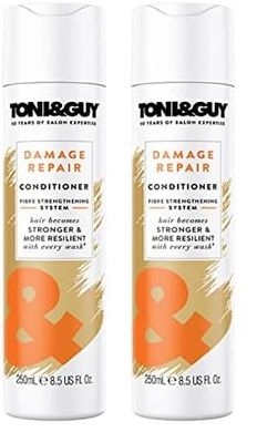 Toni & Guy Nourish Damaged Conditioner, 250 ml (Pack of 2)