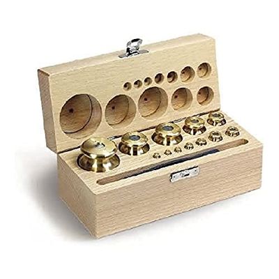 Kern 344-43 gewichtsset, knoopvorm, messing fijn gedraaid, 1 stuk