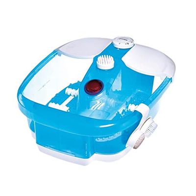 Pediluvio Idromassaggio Promed Fb-100 con Idromassaggio e Massaggio Vibrante, Campo Infrarossi Incl. 3 Testine per Pedicure, Cura per i Piedi, Spa Piedi, Adatto Alle Misure Fino alla 46