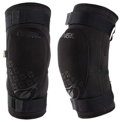 O'NEAL | Ginocchiera | BMX Mountain Bike Downhill | IPX® – Protezione dagli urti in poliuretano, costruzione leggera, materiale resistente all'abrasione | Dirt Knee Guard V.23 | Adulti | Nero | Taglia