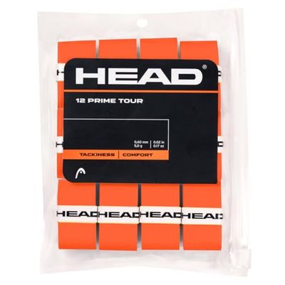 HEAD Prime Tour Lot de 12 pièces Bande antidérapante pour Tennis Unisexe, Orange, Taille Standard