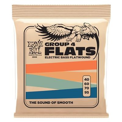 Ernie Ball Flatwound Group IV Electric Bass Strings - 40-95 Gauge