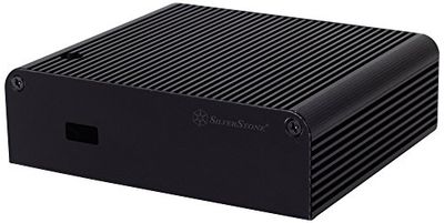 SilverStone SST-PT14B-H1D1 – Petit Intel NUC datorhölje, bräda D54250WYB, D34010WYB, svart