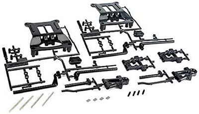 TAMIYA 300051217 - TT-01D/R/E Pièces B Bras de Suspension/Support de carrosserie, Noir
