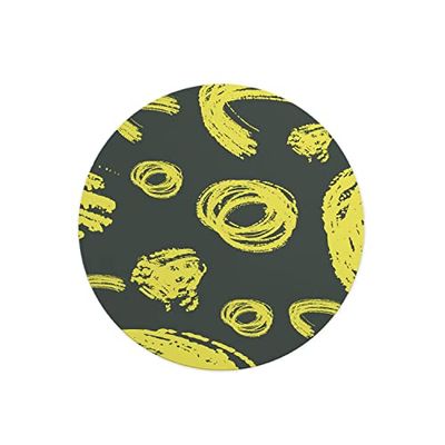 Questo Casa, Round Digital Printed Mouse Pad, Non-Slip Base, for Office and Home, Diameter:22cm