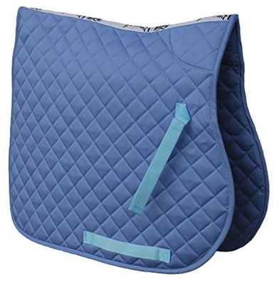 Rhinegold - Sottosella Trapuntata in Cotone, Motivo: Pony, Colore: Azzurro