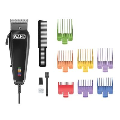 WAHL Multi Cut, kit de aseo para perros y gatos, cepillo para mascotas, bajo ruido, con cable, en casa, resistente a la corrosión, cuchillas de acero con carbono, afilado de precisión, ligero