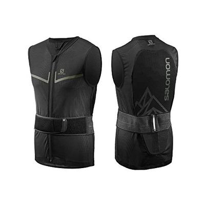 Salomon FLEXCELL Light Vest, Ski Body Protection Unisex-Adult, Black, XL