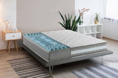 Talamo Italia - Matelas simple Ursula, matelas en mousse à mémoire de forme et gel avec 9 zones différenciées, 100% Made in Italy, anti-acariens et hypoallergénique, 80x190h27 cm