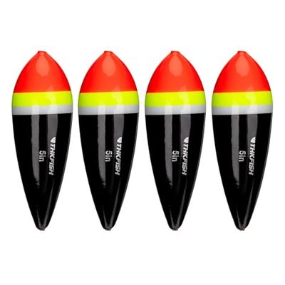 THKFISH flotteurs de pêche Flotteur Peche Truite Slip Bobbers Pêche Balsa Bobbers pour Steelhead Fish Float Rigs Eau Douce Eau salée 4pièces 10g 30g 50g