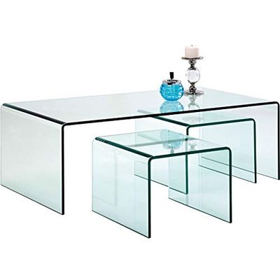 Kare 76743 Clear Club Table Basse (3/Set)