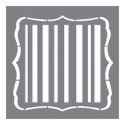 Americana Decor Classique Lignes Pochoir, Bleu, 12 x 30,5 cm
