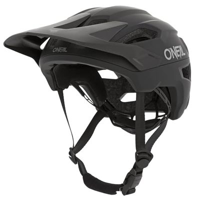 O'NEAL Casco de Bicicleta I Casco de Bicicleta de Montaña con Orificios de Ventilación I Certificación de Seguridad EN1078 I Casco Trailfinder Split V.20 I Casco MTB | Negro | Talla L/XL