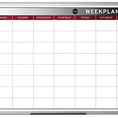 Bi-Office Earth - Planning Magnetico Settimanale, 90 x 60 cm, Bianco