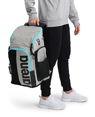 Arena arena Spiky III Backpack 45 Mochila para natación, mar, gimnasio y deportes de ocio, tejido repelente al agua, bolsa de viaje con hombros acolchados, mochila escolar, 45 litros