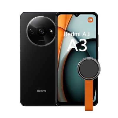 Xiaomi Redmi A3 Midnight Black-Smartphone-3+64GB,MediaTek Helio G36,5000mAh(typ) battery,AI dual camera system,Smooth 6.71“90 Hz Display(UK Version+2 Years Warranty)