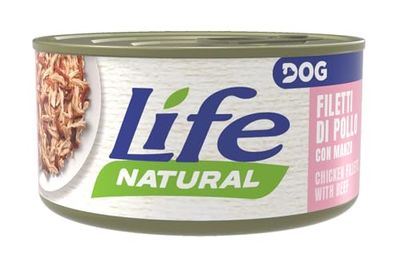 Life Dog 20016 Lata con filetes de Pollo y Ternera, 90 Gramos