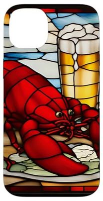 Lobster and Beer Crawfish Fisherman Aesthetic Case for iPhone 14 Plus