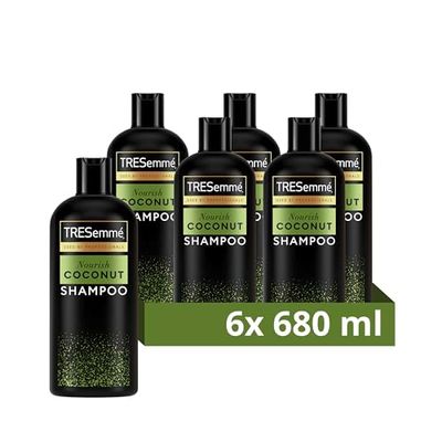 TRESemme Nourish Coconut Shampoo for hydrated, soft & smooth hair with Coconut Essence 6x 680 ml