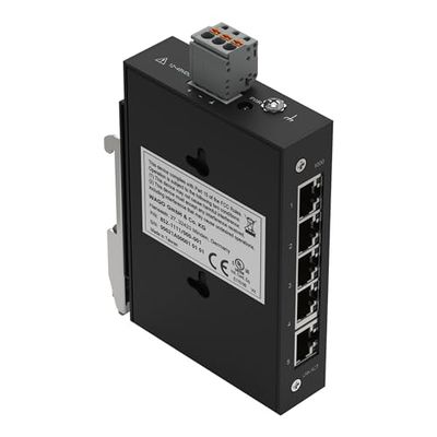 WAGO Industriële ECO-switch 852-1111 | met 5 ETHERNET-poorten 10/100/1000 Mbps autonegotiatie en diagnostische leds aan de voorkant, ondersteunt tot 8000 absolute MAC adressen