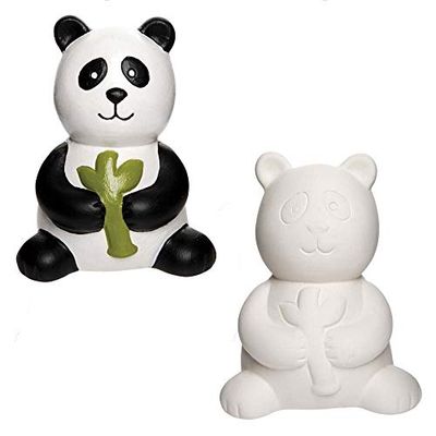 Baker Ross AX848 Panda Spaarpotjes - Pak Van 2, Ontwerp Ons Eigen Keramische Kunst En Ambacht Projecten Voor Kinderen