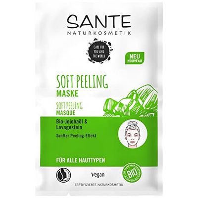 Sante Naturkosmetik Natural Cosmetics Soft Peeling Mask Organic Jojoba Oil & Lava Stone