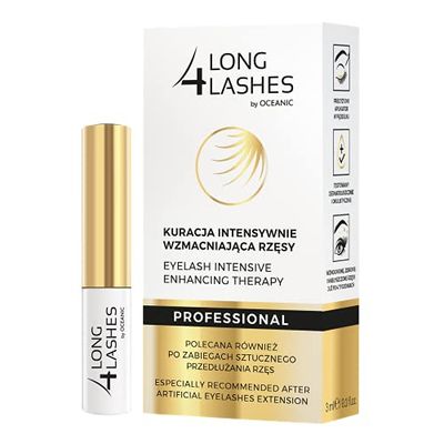 Long4Lashes Professional Tratamiento Fortalecedor de Pestañas, Transparente, 3 ml